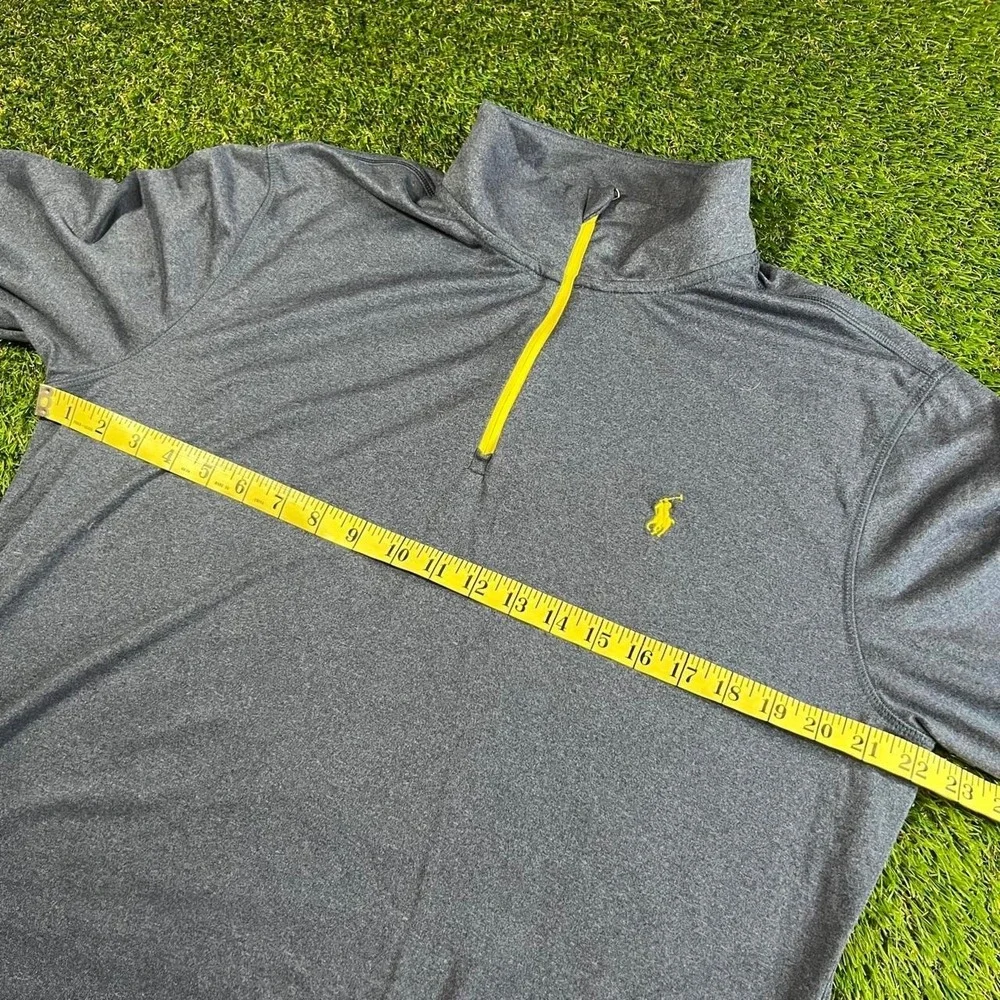 Polo Ralph Lauren Performance 1/4 Zip Pullover Large Navy Blue Active Shirt
